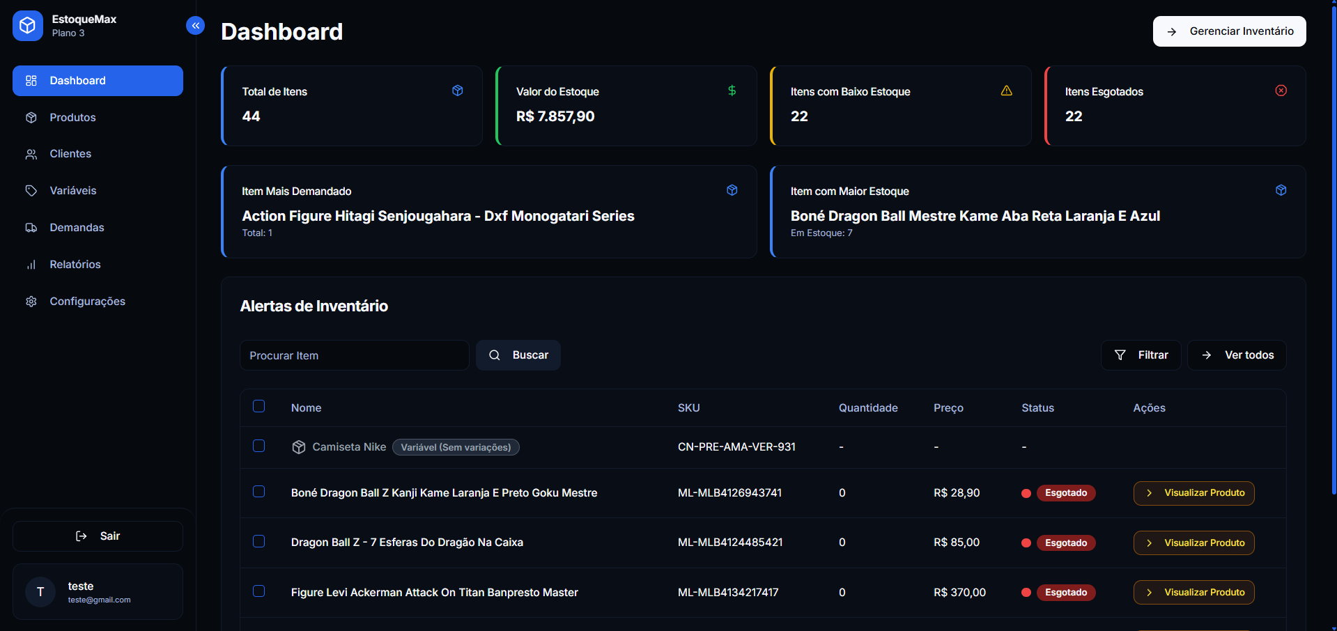 Dashboard Preview Dark